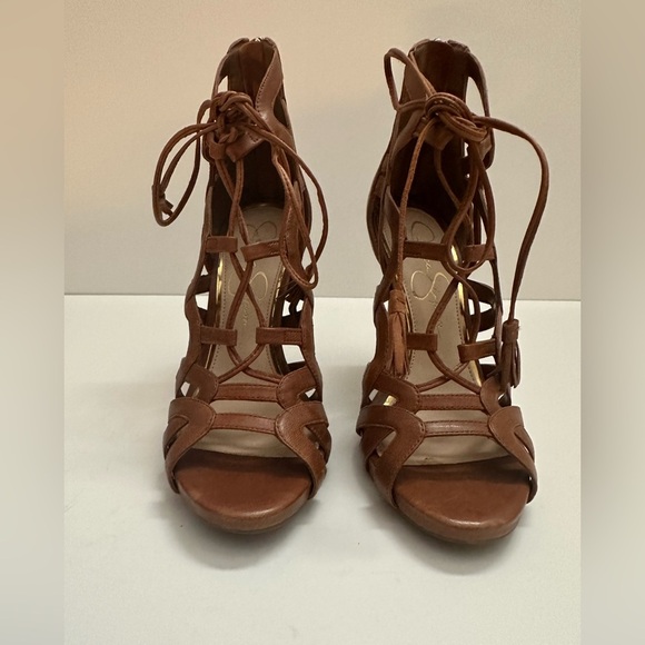 New Jessica Simpson ‘Racine’ Lace Up Cage Sandal - Picture 7 of 9